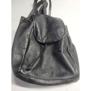 Barganza Black Genuine Leather Mini Backpack Convertible Sling Bag Made in India